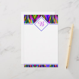 Helder tribaal chevron briefpapier