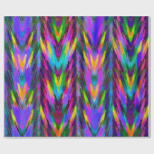 Helder tribaal chevron cadeaupapier (Vlak)