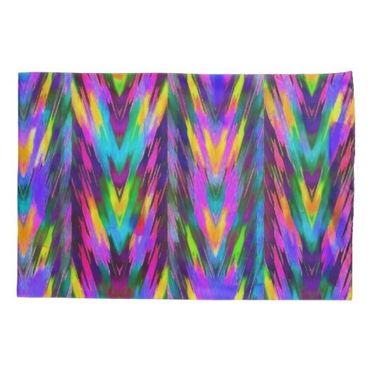 Helder tribaal chevron kussensloop (Achterkant)