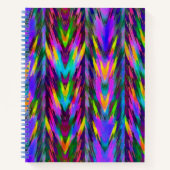 Helder tribaal chevron notitieboek (Voorkant)