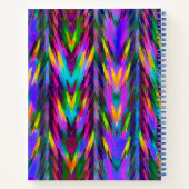 Helder tribaal chevron notitieboek (Achterkant)