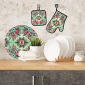 Helder Tropen Ovenwant & Pannenlap Set