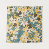 Helder tropisch blad Lily patroon Wandkleed (Voorkant (horizontaal))