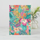 Helder tropisch botanisch kaart (Staand voorkant)