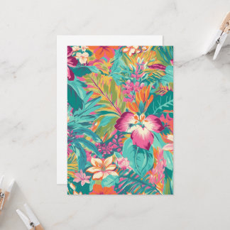 Helder tropisch botanisch kaart