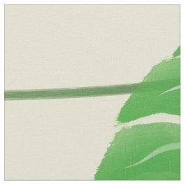 Helder Tropisch Groen Blad Monastera Plant Patroon Stof