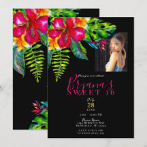 Helder Tropisch Hibiscus Colorpop Sweet 16 Feest