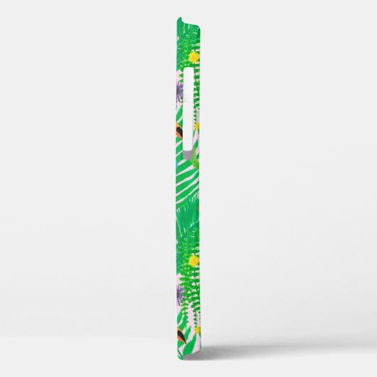 Helder tropisch naadloos handgetekend patroon met  Case-Mate iPhone case (Achterkant / Links)