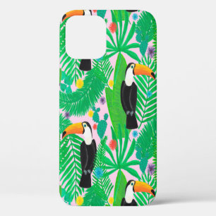 Helder tropisch naadloos handgetekend patroon met  Case-Mate iPhone case