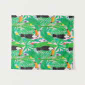 Helder tropisch naadloos handgetekend patroon met wandkleed (Voorkant (horizontaal))