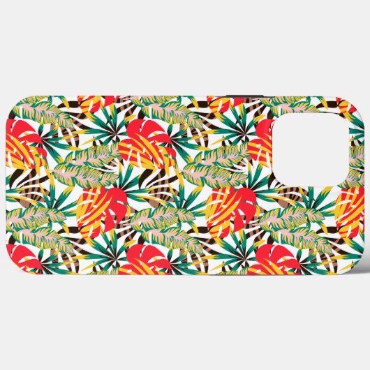 Helder tropisch patroon Case-Mate iPhone case (Achterkant (horizontaal))