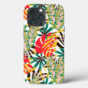 Helder tropisch patroon Case-Mate iPhone case