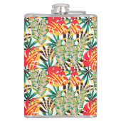 Helder tropisch patroon heupfles (Achterkant)