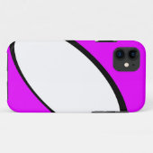 Helder Tropisch Roze Zwart Wit Moderne Curven Case-Mate iPhone Case (Achterkant (horizontaal))