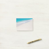 Helder tropisch strand post-it® notes (Op bureau)