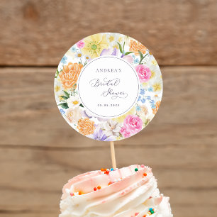 Helder Tuin Bloemig Lente Zomer Bruidsfeest Ronde Sticker