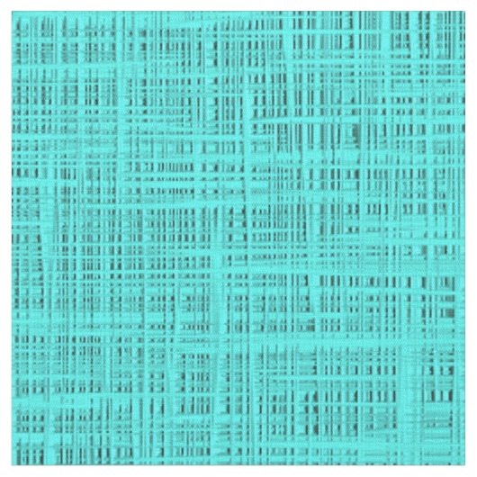 Helder Turquoise Faux Jute Textile Weave Pattern Stof (Close Up)