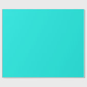 Helder turquoise kleur glanzend inpakpapier (Vlak)