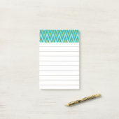 Helder turquoise takenoteset Post-it-briefjes Post-it® Notes (Op bureau)
