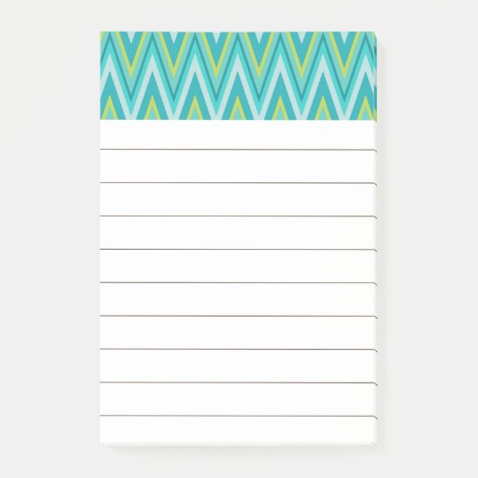Helder turquoise takenoteset Post-it-briefjes Post-it® Notes (Voorkant)