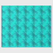 Helder Turquoise Vervuild Cadeaupapier (Vlak)