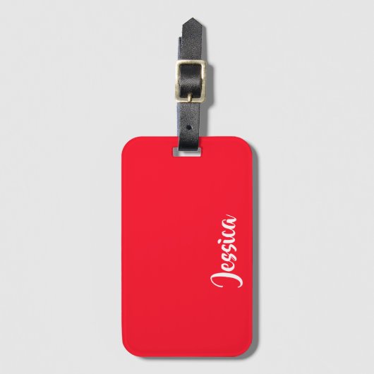 Helder, vast bagagelabel (Voorkant (verticaal))