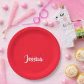 Helder, vast papieren bordje (Feest)