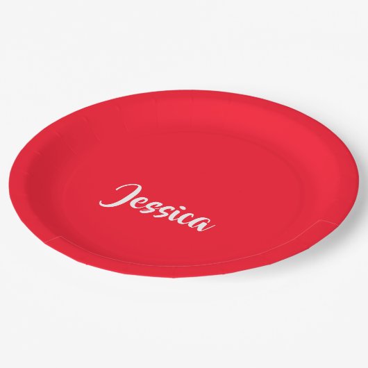 Helder, vast papieren bordje (Gekanteld)