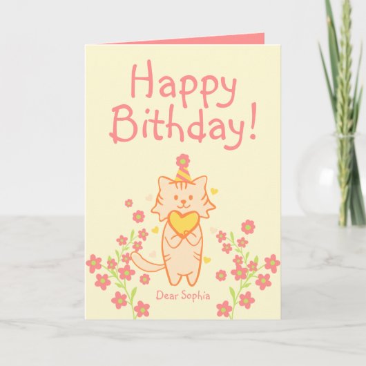 Helder ventilator & kletskat met Pet & hartdag Kaart (Voorkant)