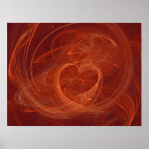 Helder verbranden poster