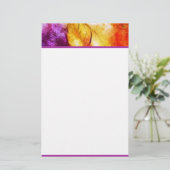 Helder verenkleed briefpapier (Staand voorkant)