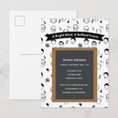 Helder Verstand Briljante Toekomst Bewerkbare Uitn Uitnodiging Briefkaart (Voorkant / Achterkant)