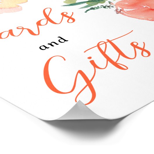 Helder vet boho tuin bloemenbord vrijgezellenfeest poster (Hoek)