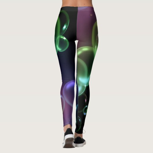 Helder vet bubbelontwerp leggings (Achterkant)