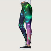 Helder vet bubbelontwerp leggings (Links)
