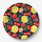 Helder & vet fruitpapier papieren bordje (Voorkant)