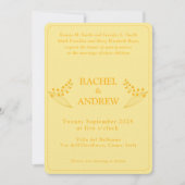 Helder vet gebogen bruiloft uitnodiging (Voorkant)