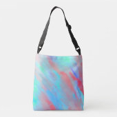 Helder Vet Origineel Abstract Kleurrijk Arty Crossbody Tas (Achterkant)