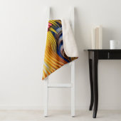 Helder Vibrant Rooster Sherpa Deken (In situ)