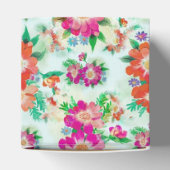 Helder vintage bloempatroon bedankdoosjes (Bovenkant)