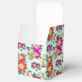 Helder vintage bloempatroon bedankdoosjes (Geopend)
