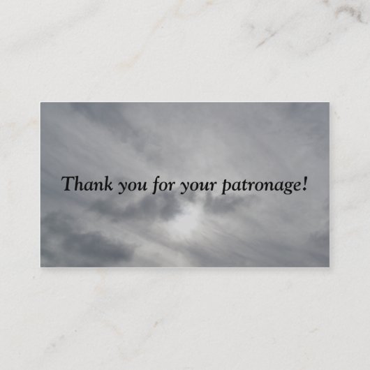 Helder Visitekaartje van kwallen (Achterkant)