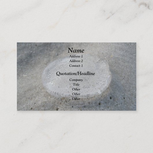 Helder Visitekaartje van kwallen (Voorkant)