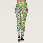 Helder vlinderpatroon leggings (Achterkant)