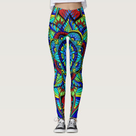 Helder volledig Mandalontwerp Leggings