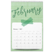 Helder, vrolijk en aanbiddelijk ontwerp kalender (Feb 2027)
