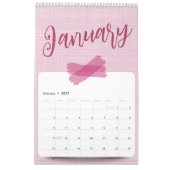 Helder, vrolijk en aanbiddelijk ontwerp kalender (Jan 2027)