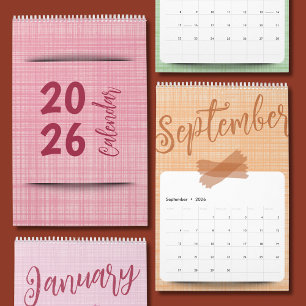 Helder, vrolijk en aanbiddelijk ontwerp kalender