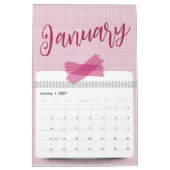 Helder, vrolijk en aanbiddelijk ontwerp kalender (Jan 2027)