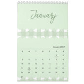 Helder, vrolijk en schattig ontwerp kalender (Jan 2027)